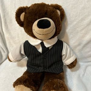 15" BUILD A BEAR BEAREMY TEDDY SAFARI VEST PLUSH STUFFED ANIMAL BROWN TAN BABW